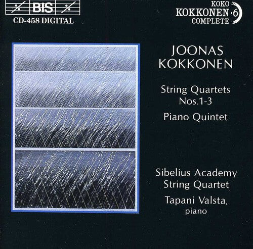 CD диск Kokkonen / Valsta / Sibelius Academy String Qrt: String Quartets 1, 2 & 3 / Piano Quintet
CD диск Kokkonen / Valsta / Sibelius Academy String Qrt: String Quartets 1, 2 & 3 / Piano Quintet
