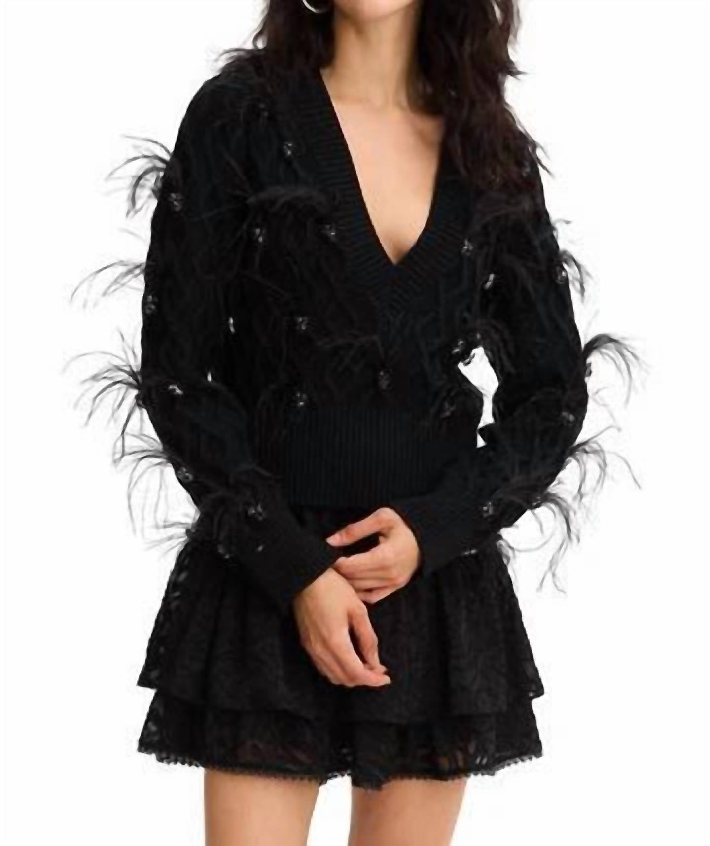 ALLISON NEW YORK Свитер «Шип» черного цвета
ALLISON NEW YORK Свитер «Шип» черного цвета