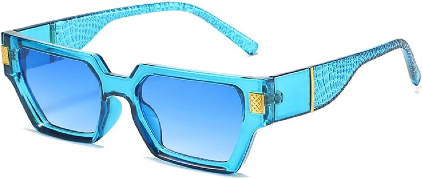 Модные классические солнцезащитные очки с маленькими заклепками для женщин и мужчин, винтажные, стильные, для вождения и путешествий, с защитой от УФ-излучения UV400 TKKTLLT, Blue Blue
Модные классические солнцезащитные очки с маленькими заклепками для женщин и мужчин, винтажные, стильные, для вождения и путешествий, с защитой от УФ-излучения UV400 TKKTLLT, Blue Blue