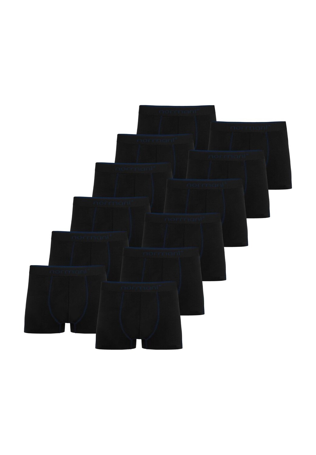 12 мужских хлопковых боксеров normani, темно-синий
12 мужских хлопковых боксеров normani, темно-синий