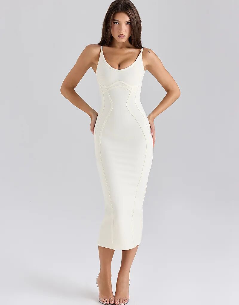 Платье-бандаж миди House of CB силуэта «песочные часы» цвета слоновой кости
Платье-бандаж миди House of CB силуэта «песочные часы» цвета слоновой кости