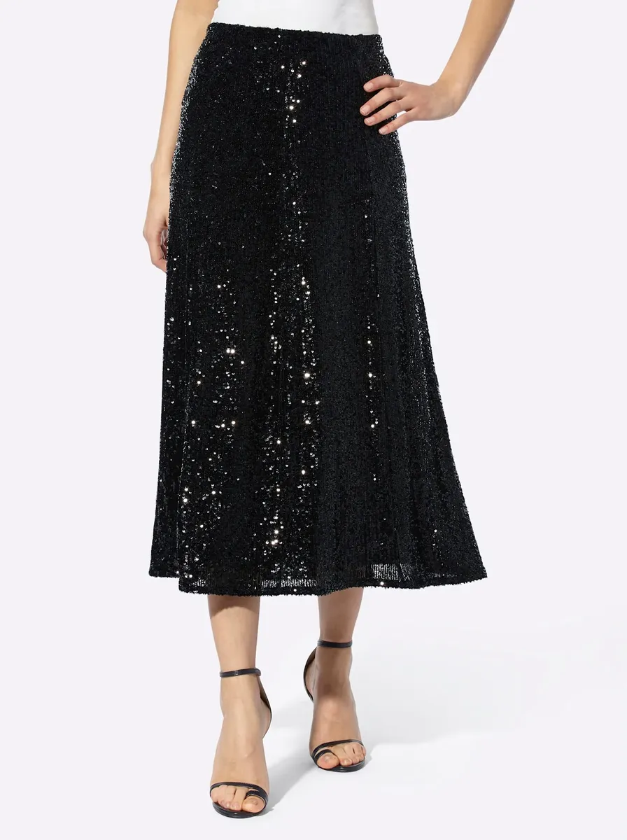 Юбка Heine с пайетками, черный
Юбка Heine с пайетками, черный