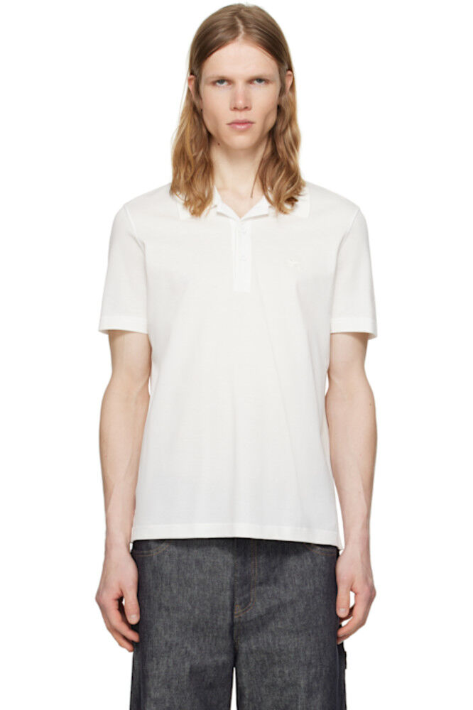 Белая рубашка-поло «AC» из пике Courrèges
Белая рубашка-поло «AC» из пике Courrèges