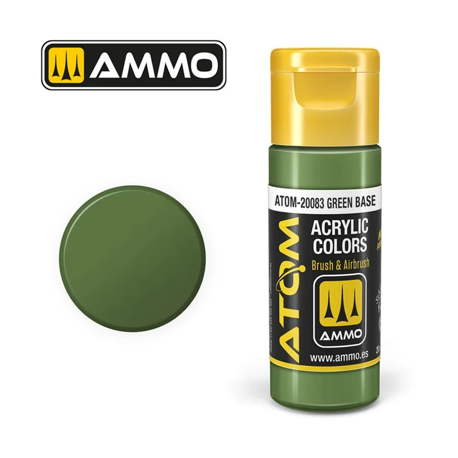 Зеленая база, ATOM Acrylic Paints
Зеленая база, ATOM Acrylic Paints