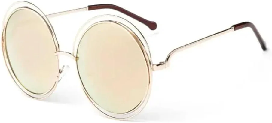 Винтажные солнцезащитные очки с круглыми линзами и зеркальным покрытием для женщин, металлическая оправа, стильные женские солнцезащитные очки KTUCN, 10-gold-pink
Винтажные солнцезащитные очки с круглыми линзами и зеркальным покрытием для женщин, металлическая оправа, стильные женские солнцезащитные очки KTUCN, 10-gold-pink