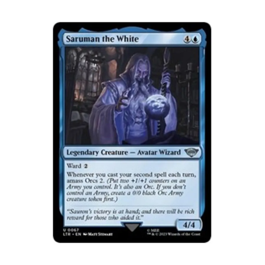 CCG Саруман Белый (U), MTG - Universes Beyond: Lord of the Rings
CCG Саруман Белый (U), MTG - Universes Beyond: Lord of the Rings