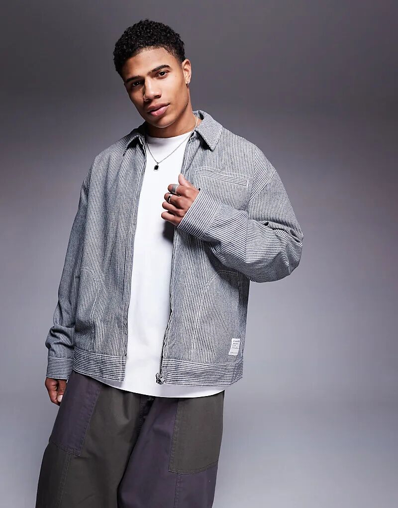 Куртка Харрингтон в черно-белую полоску большого размера ASOS DESIGN, Черный, Куртка Харрингтон в черно-белую полоску большого размера ASOS DESIGN
Куртка Харрингтон в черно-белую полоску большого размера ASOS DESIGN, Черный, Куртка Харрингтон в черно-белую полоску большого размера ASOS DESIGN