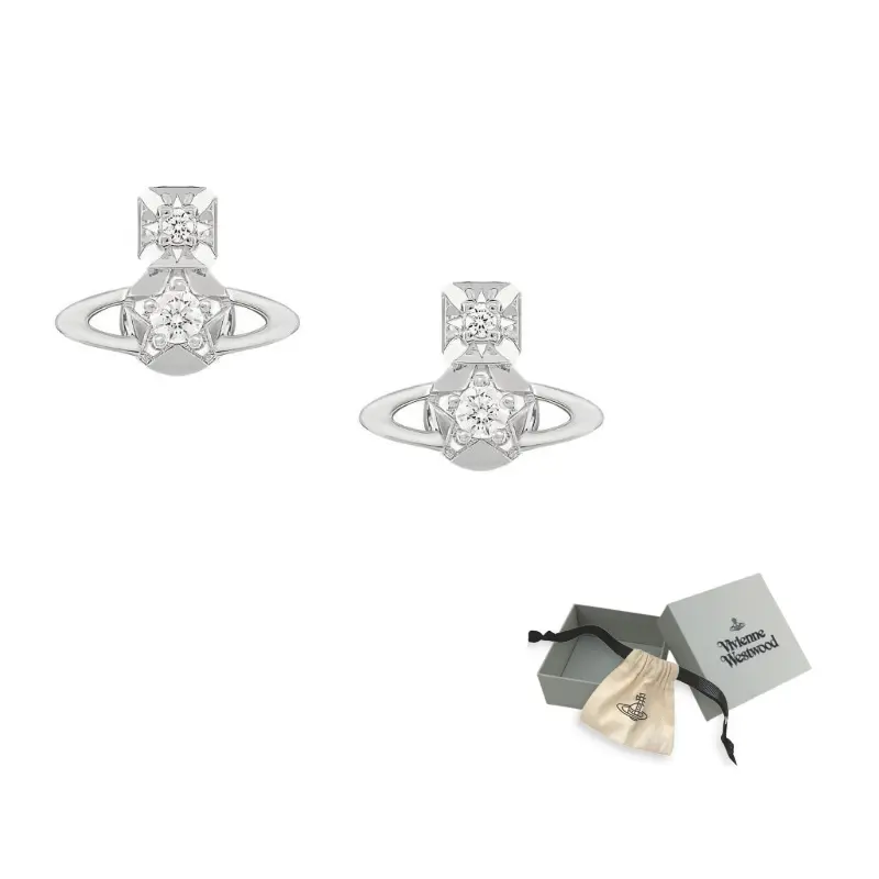 Серьги с кубическим цирконием Orb Vivienne Westwood
Серьги с кубическим цирконием Orb Vivienne Westwood