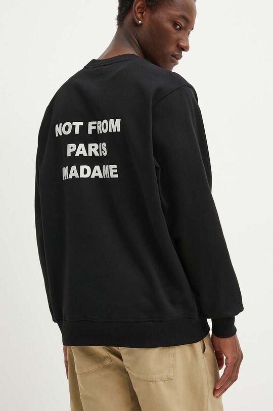Хлопковая толстовка Drôle de Monsieur, черный
Хлопковая толстовка Drôle de Monsieur, черный