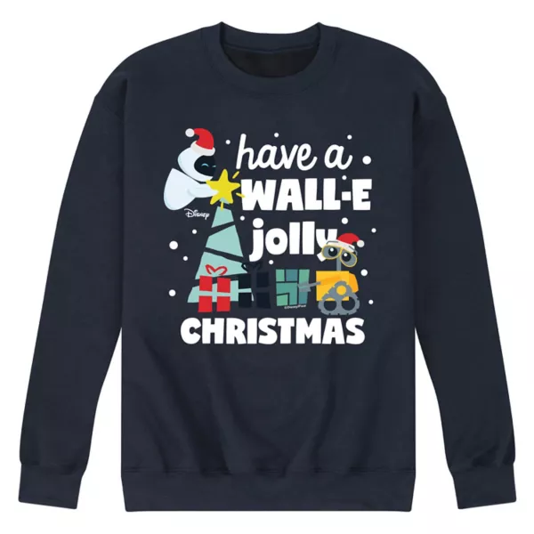 Мужская флисовая кофта Wall E Jolly Christmas Disney, синий 
Мужская флисовая кофта Wall E Jolly Christmas Disney, синий