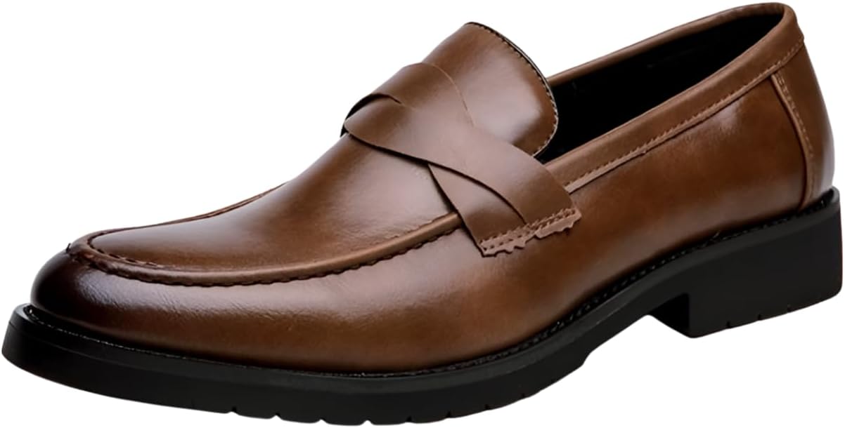 Мужские классические слипоны Santimon с пенни-лапкой для делового и официального стиля, коричневый
Мужские классические слипоны Santimon с пенни-лапкой для делового и официального стиля, коричневый