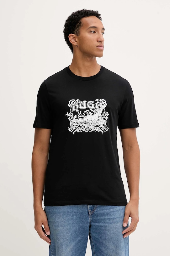 Хлопковая футболка Hugo, черный
Хлопковая футболка Hugo, черный