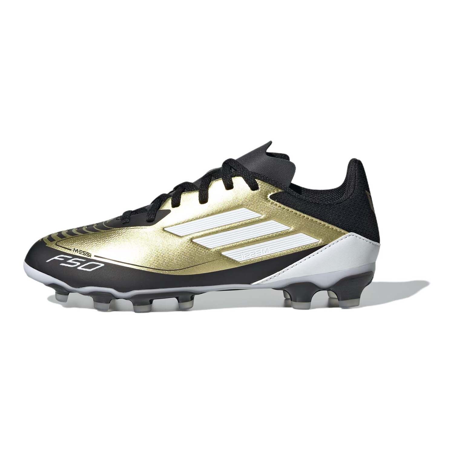 Футбольные бутсы детские F50 GS Low-top Gold/Black/White Adidas, черный
Футбольные бутсы детские F50 GS Low-top Gold/Black/White Adidas, черный