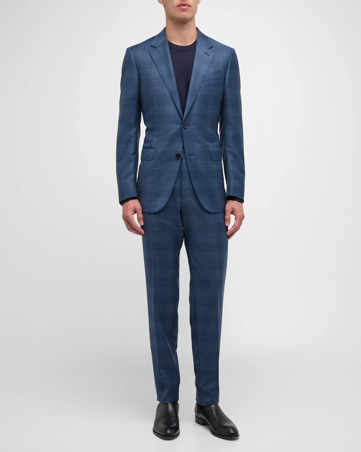 Мужской костюм в меланжевую клетку Trofeo ZEGNA, цвет Blue Navy Check
Мужской костюм в меланжевую клетку Trofeo ZEGNA, цвет Blue Navy Check
