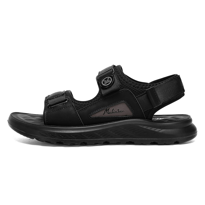 Mulinsen Пляжные сандалии мужские, черно-серые
Mulinsen Пляжные сандалии мужские, черно-серые