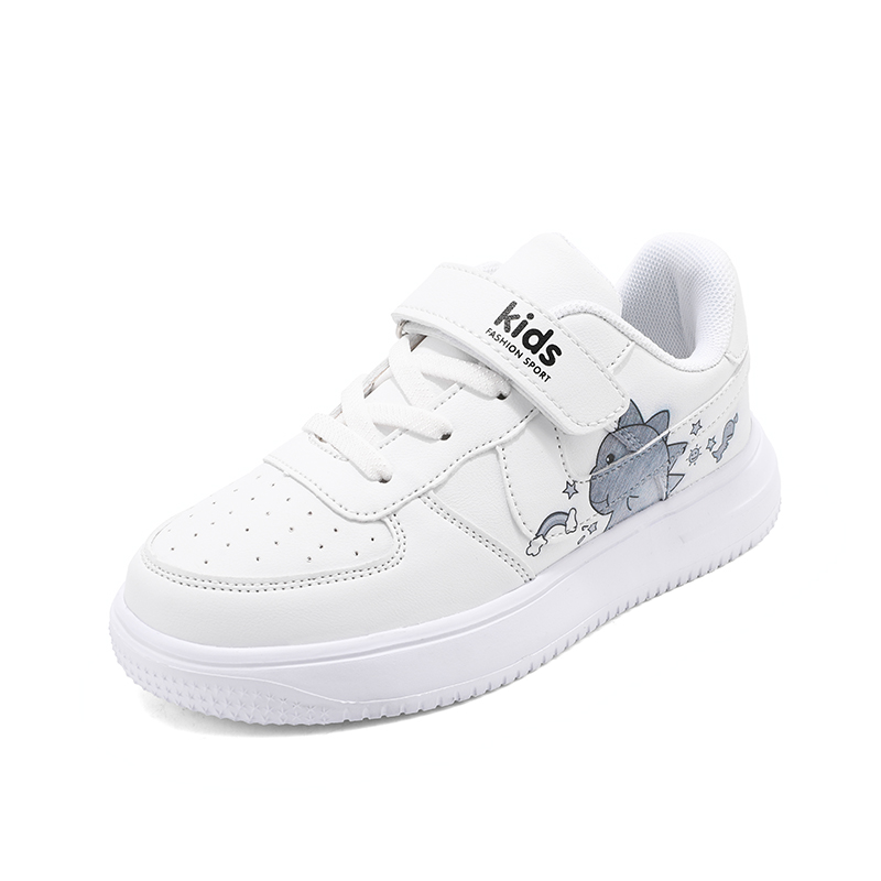 Нескользящие низкие детские кроссовки для повседневной носки TONYBEAR, белый/черный 
Нескользящие низкие детские кроссовки для повседневной носки TONYBEAR, белый/черный