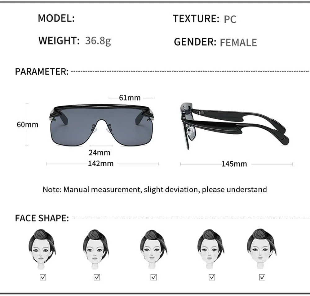 Популярные солнцезащитные очки LVTFCO с цельной линзой большого размера, модные очки для мужчин и женщин с защитой от УФ-излучения UV400 в винтажном стиле, 5
Популярные солнцезащитные очки LVTFCO с цельной линзой большого размера, модные очки для мужчин и женщин с защитой от УФ-излучения UV400 в винтажном стиле, 5
