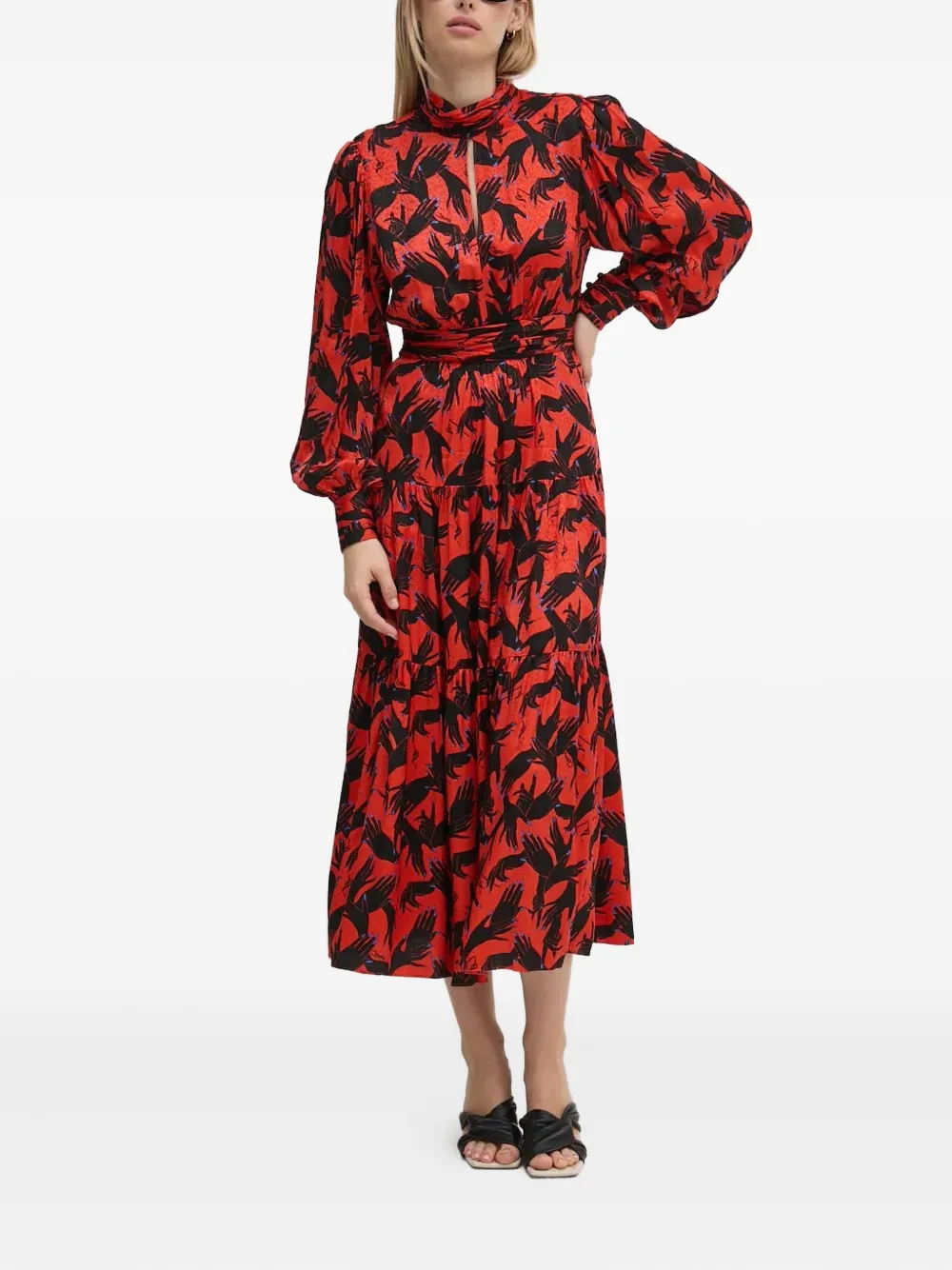 Миди-платье с принтом и ярусами Dvf Diane Von Furstenberg, красный
Миди-платье с принтом и ярусами Dvf Diane Von Furstenberg, красный