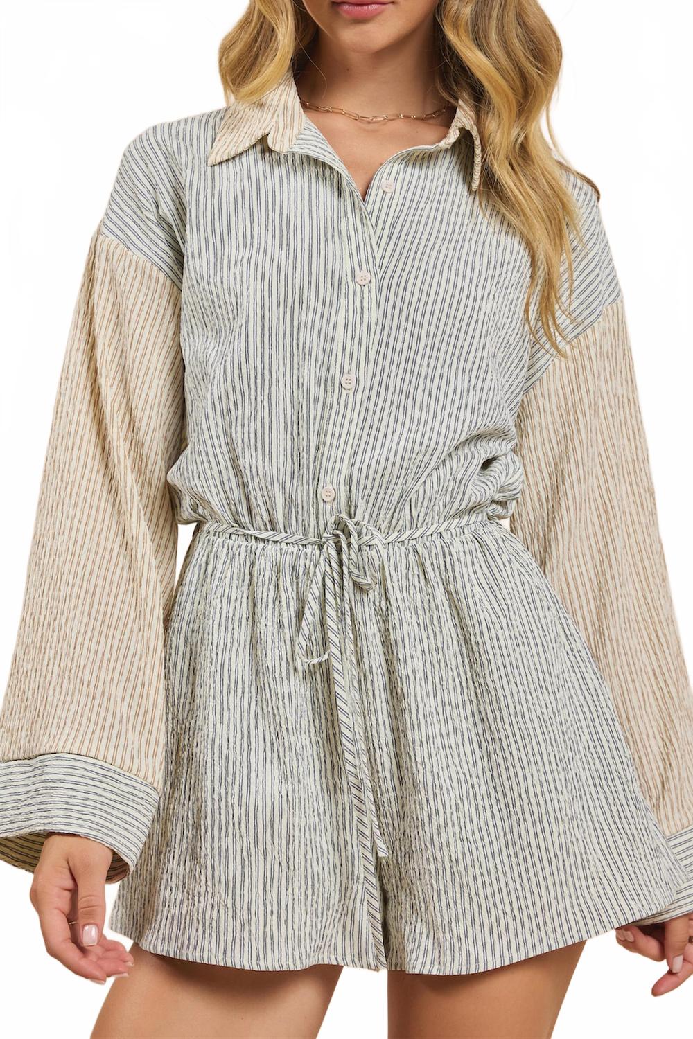 Комбинезон In The Clouds в полоску, кремово-синий Sadie & Sage
Комбинезон In The Clouds в полоску, кремово-синий Sadie & Sage