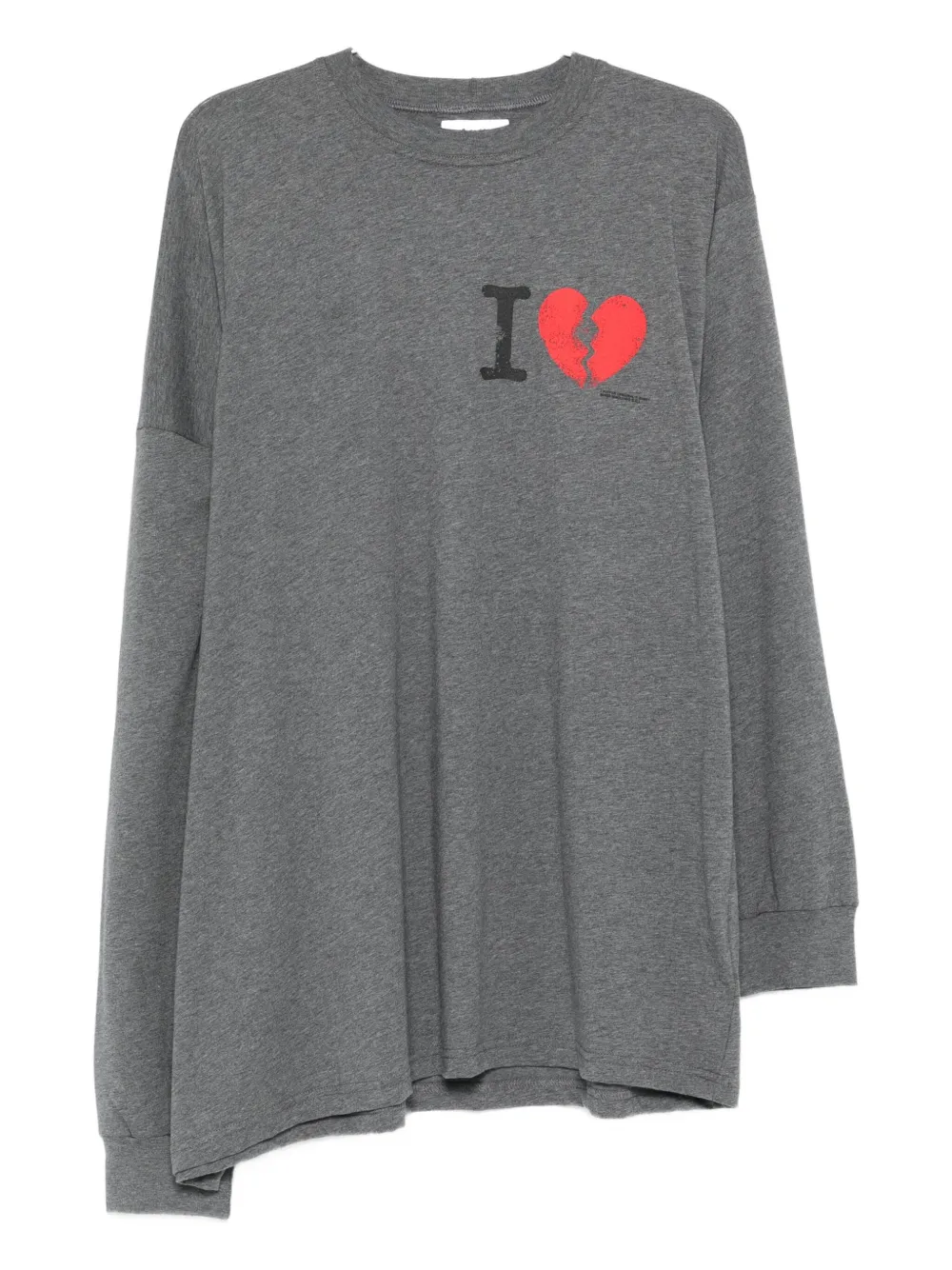 Футболка с длинными рукавами и принтом разбитого сердца Magliano, серый
Футболка с длинными рукавами и принтом разбитого сердца Magliano, серый