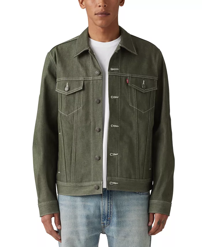 Мужская классическая куртка Trucker Jacket Levi's, зеленый 
Мужская классическая куртка Trucker Jacket Levi's, зеленый