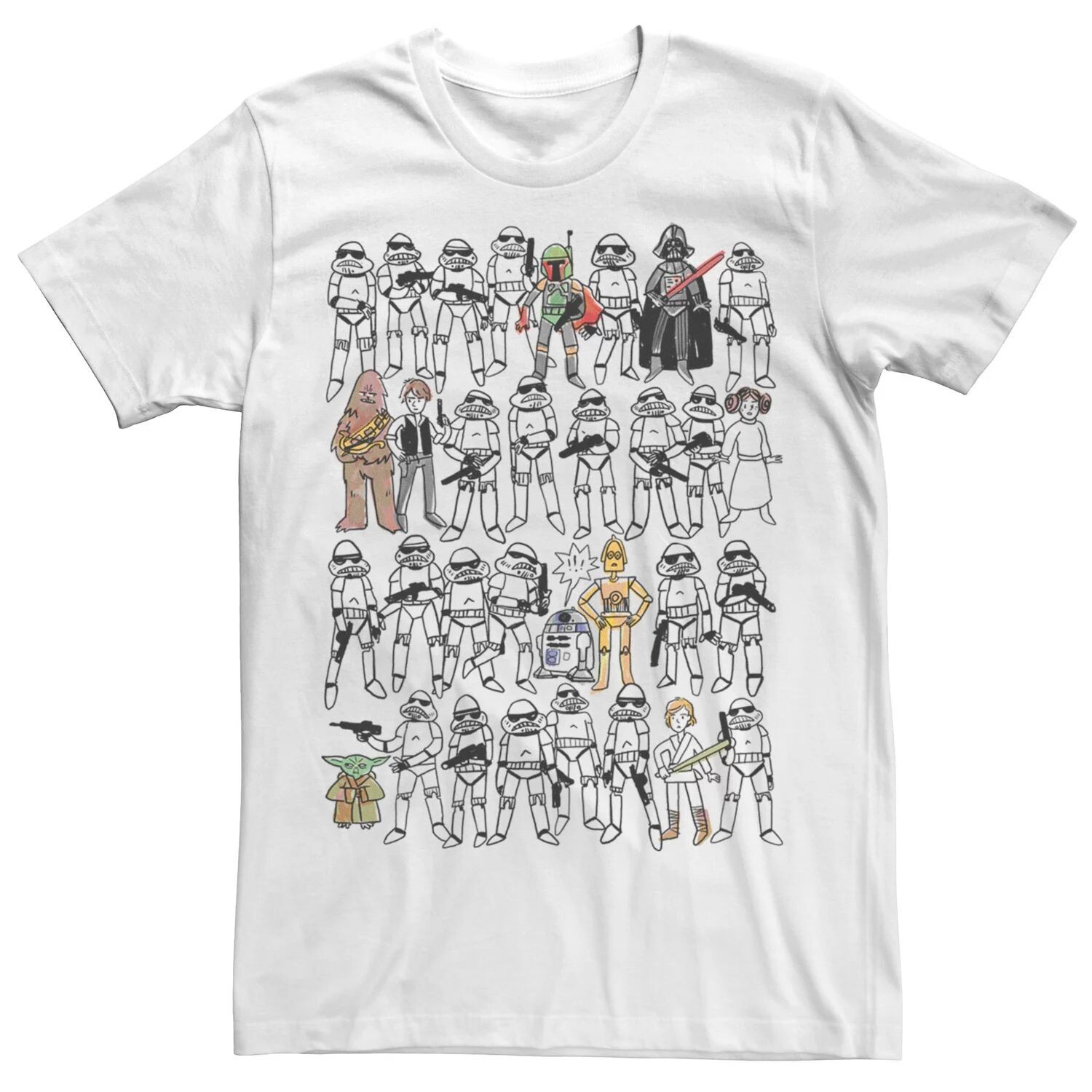 Мужская футболка с рисунком эскиза для групповых занятий Star Wars
Мужская футболка с рисунком эскиза для групповых занятий Star Wars