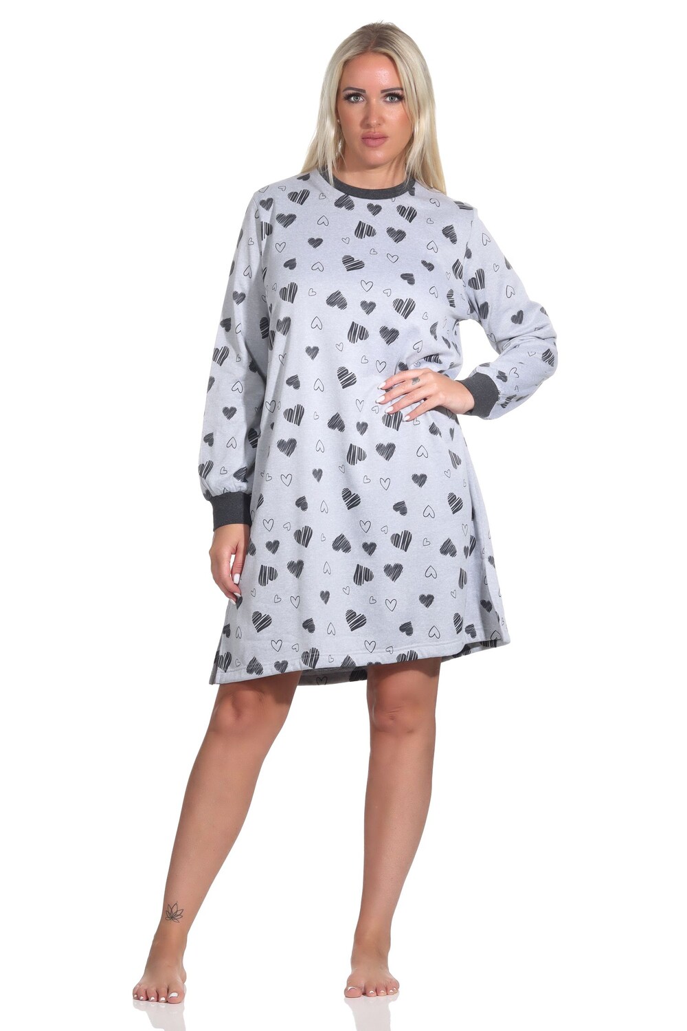 Ночная рубашка NORMANN Frottee, серый
Ночная рубашка NORMANN Frottee, серый