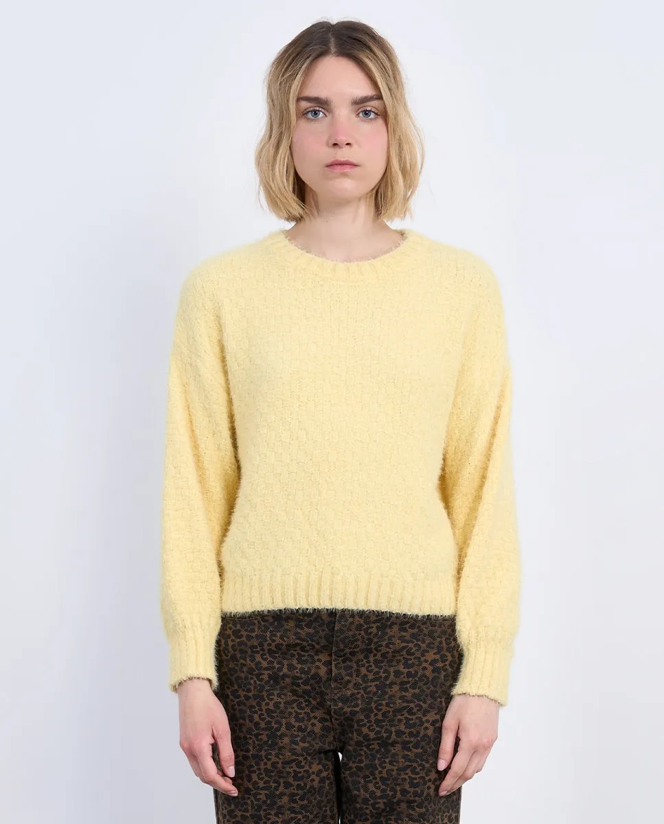 Женский свитер с длинным рукавом из смешанной пряжи Lili Sidonio, желтый
Женский свитер с длинным рукавом из смешанной пряжи Lili Sidonio, желтый