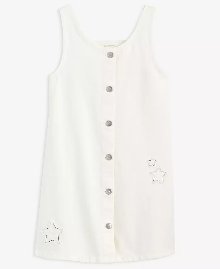 Джимовая юбка из хлопка с аппликациями для девочек Little & Big Girls Epic Threads, белый
Джимовая юбка из хлопка с аппликациями для девочек Little & Big Girls Epic Threads, белый