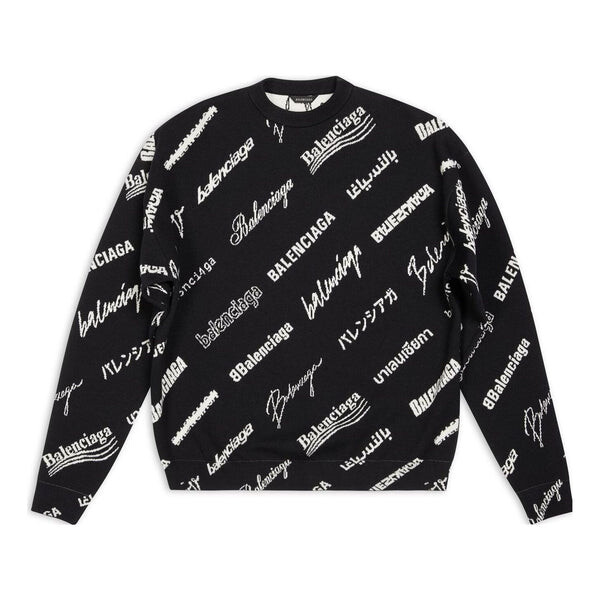 Свитер allover logo print crewneck sweatshirt 'black white' Balenciaga, черный
Свитер allover logo print crewneck sweatshirt 'black white' Balenciaga, черный