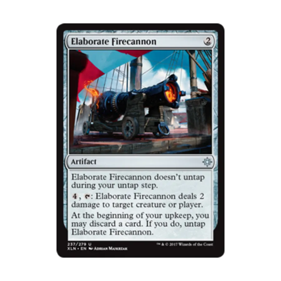 CCG Сложная огненная пушка (U), MTG - Ixalan
CCG Сложная огненная пушка (U), MTG - Ixalan