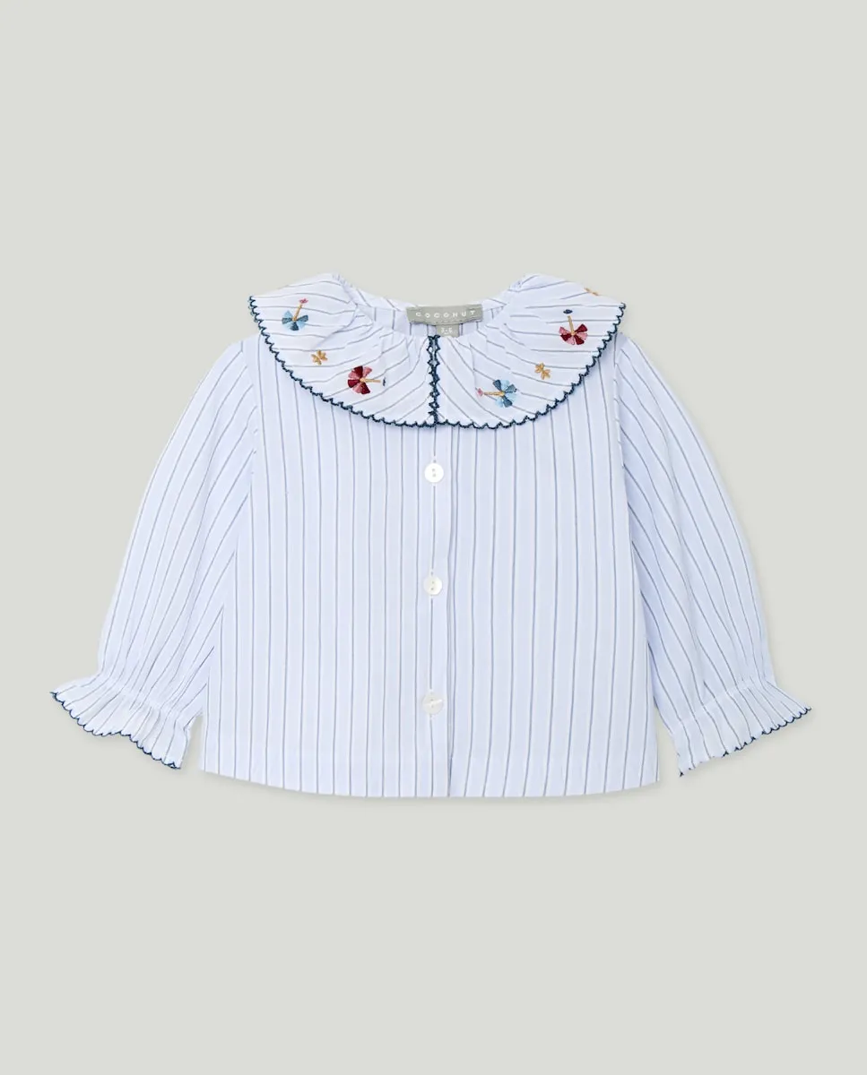 Блузка с длинным рукавом и воротником-стойкой, машинная вышивка для маленькой девочки Coconut El Corte Inglés, синий
Блузка с длинным рукавом и воротником-стойкой, машинная вышивка для маленькой девочки Coconut El Corte Inglés, синий