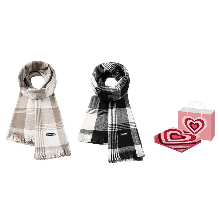 Вязаный шарф унисекс, Black+Khaki, Heart Box
Вязаный шарф унисекс, Black+Khaki, Heart Box