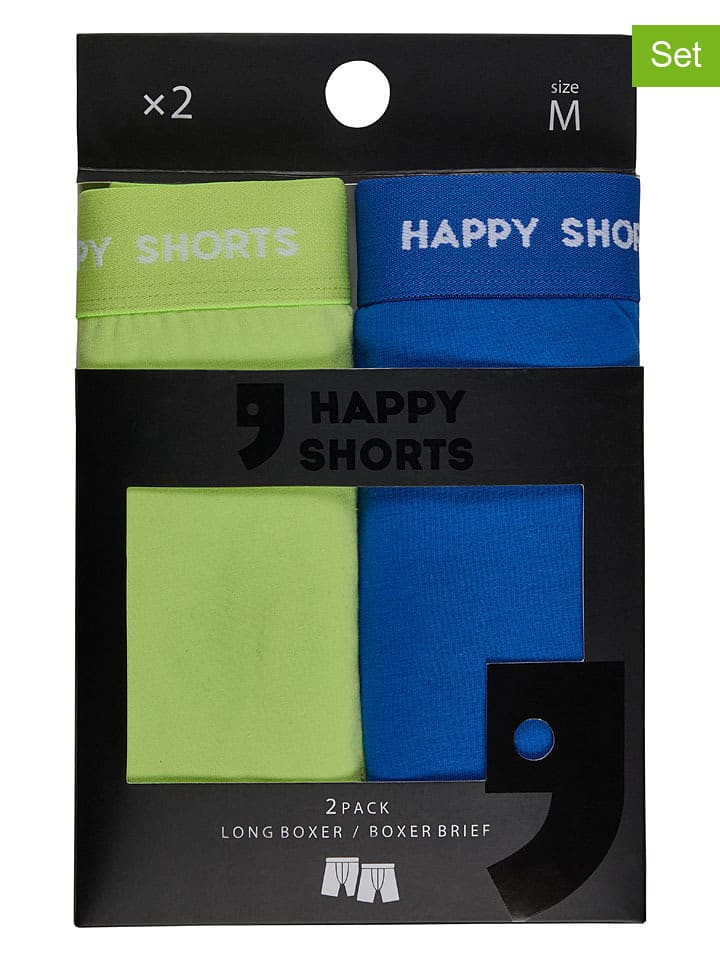 Happy Shorts Комплект из 2 штук: боксерские шорты сине-зеленого цвета
Happy Shorts Комплект из 2 штук: боксерские шорты сине-зеленого цвета