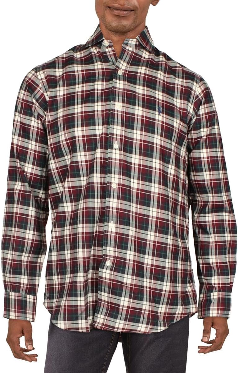 POLO RALPH LAUREN Мужская классическая оксфордская рубашка с длинным рукавом, (Spring/Summer 2023) Burgundy/Navy Multi
POLO RALPH LAUREN Мужская классическая оксфордская рубашка с длинным рукавом, (Spring/Summer 2023) Burgundy/Navy Multi