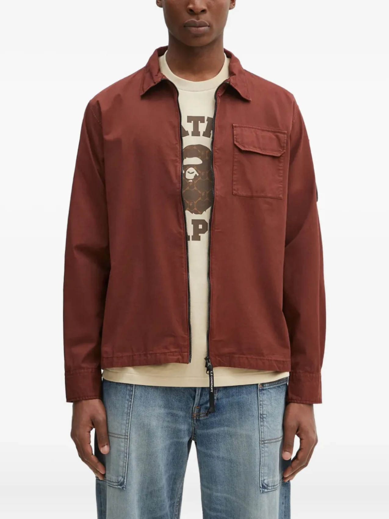 Куртка-рубашка на молнии из габардина CP Company C.P. Company, коричневый
Куртка-рубашка на молнии из габардина CP Company C.P. Company, коричневый