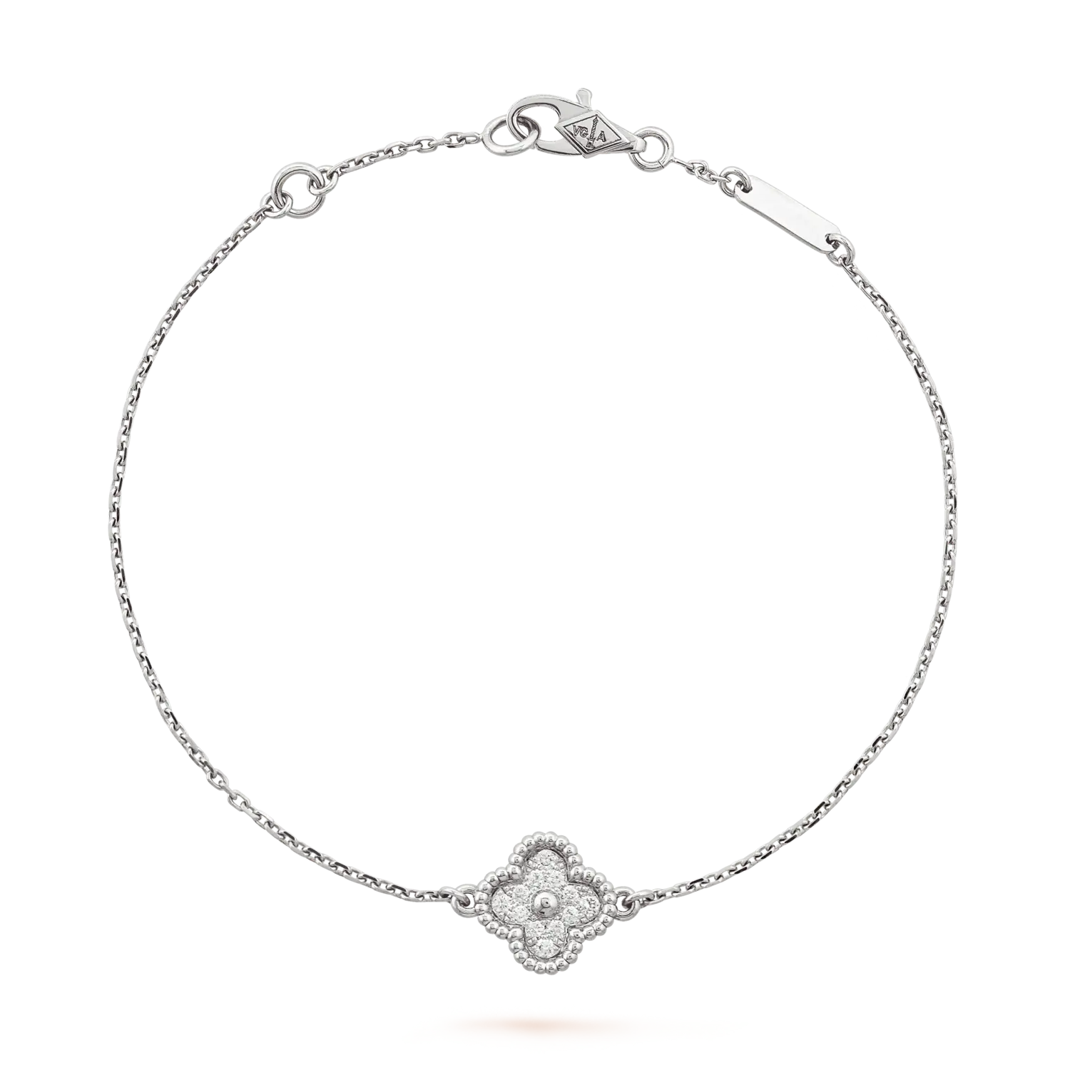 Браслет Van Cleef & Arpels Sweet Alhambra, 1 мотив, белое золото 18 ct, бриллиант
Браслет Van Cleef & Arpels Sweet Alhambra, 1 мотив, белое золото 18 ct, бриллиант