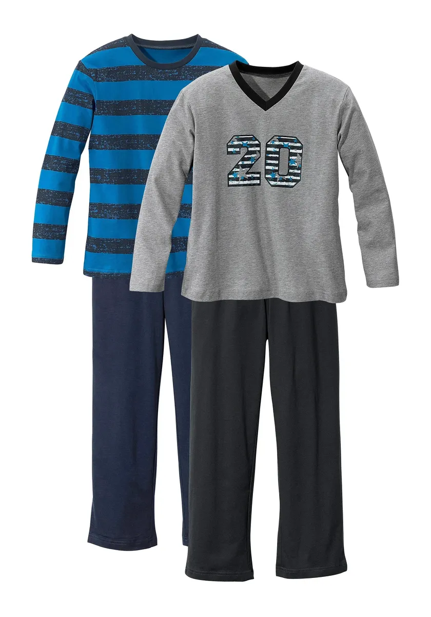 Пижамы AUTHENTIC LE JOGGER (4 шт., 2 шт.), с повседневным принтом и полосками с принтом, цвет Türkis-Gestreift, Grau-Meliert
Пижамы AUTHENTIC LE JOGGER (4 шт., 2 шт.), с повседневным принтом и полосками с принтом, цвет Türkis-Gestreift, Grau-Meliert