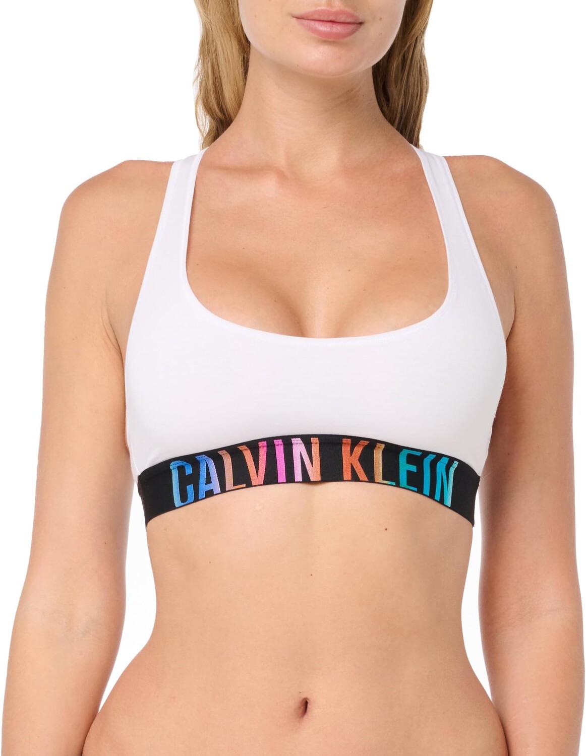 Бюстгальтер Calvin Klein Underwear Pride Intense Power Unlined Bralette, цвет White W/Ombre Pride Waistband
Бюстгальтер Calvin Klein Underwear Pride Intense Power Unlined Bralette, цвет White W/Ombre Pride Waistband