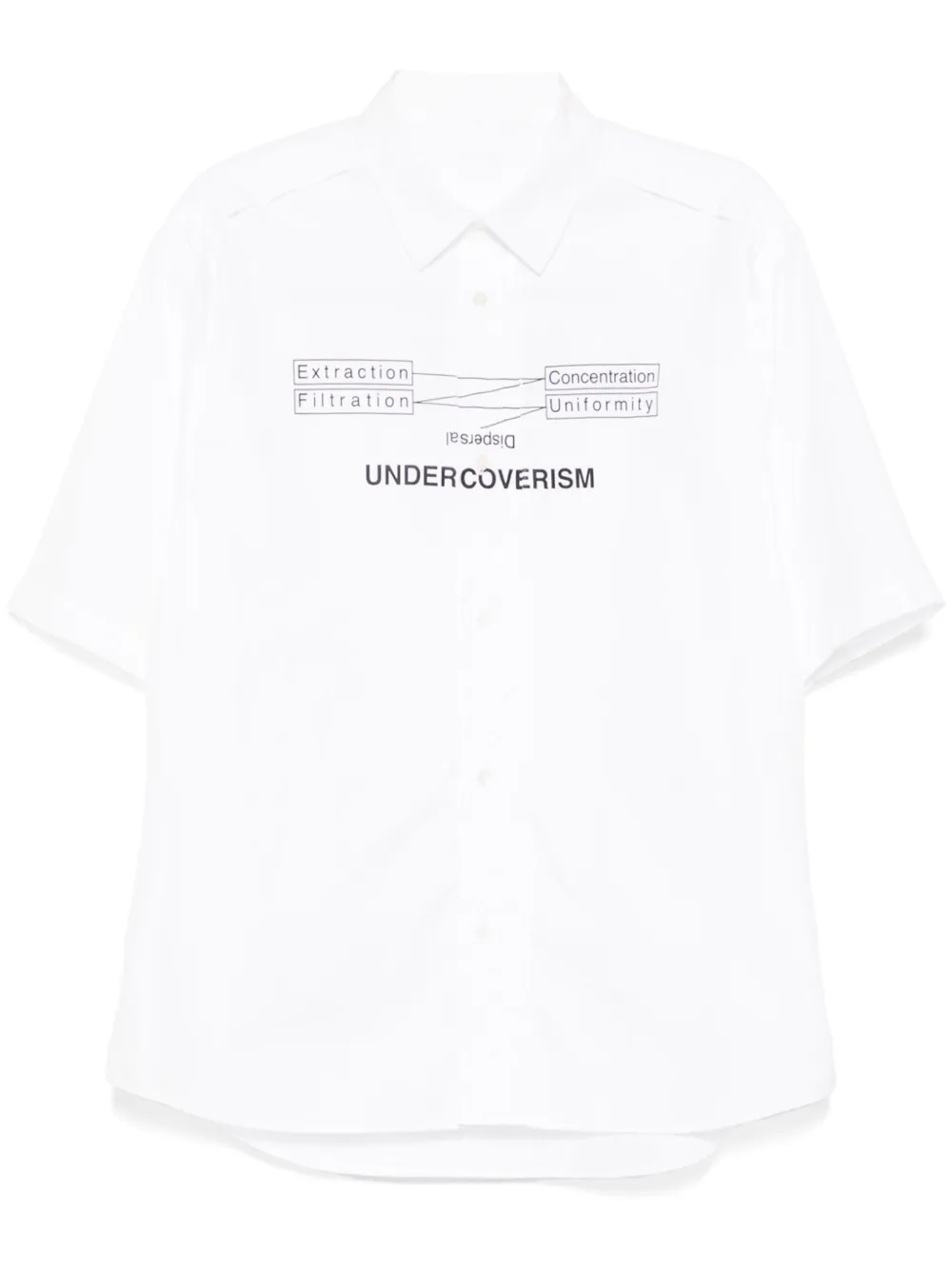 Рубашка с графичным принтом Undercover, белый
Рубашка с графичным принтом Undercover, белый