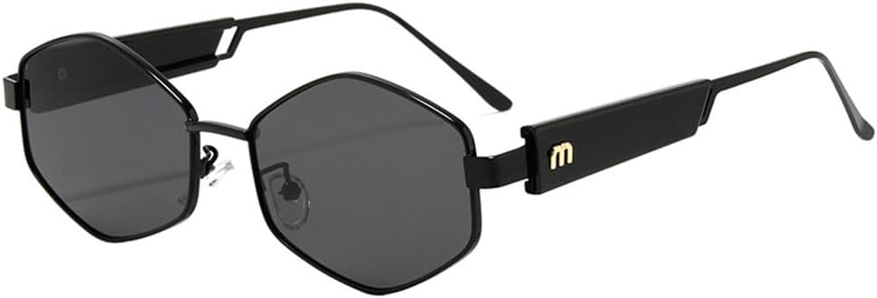 Солнцезащитные очки неправильной формы для женщин и мужчин в стиле ретро-панк с металлической оправой, солнцезащитные очки с защитой от УФ-излучения UV400 LANGSER, Black Black
Солнцезащитные очки неправильной формы для женщин и мужчин в стиле ретро-панк с металлической оправой, солнцезащитные очки с защитой от УФ-излучения UV400 LANGSER, Black Black