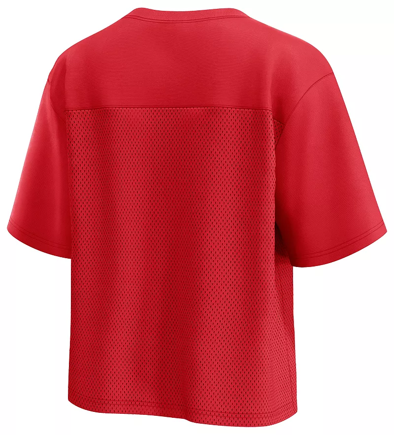 Женская красная модная бейсбольная майка на пуговицах NCAA Texas Tech Red Raiders Fanatics
Женская красная модная бейсбольная майка на пуговицах NCAA Texas Tech Red Raiders Fanatics