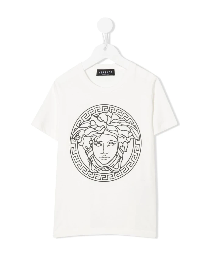 Футболка Поло с головой Medusa Versace, белый 
Футболка Поло с головой Medusa Versace, белый