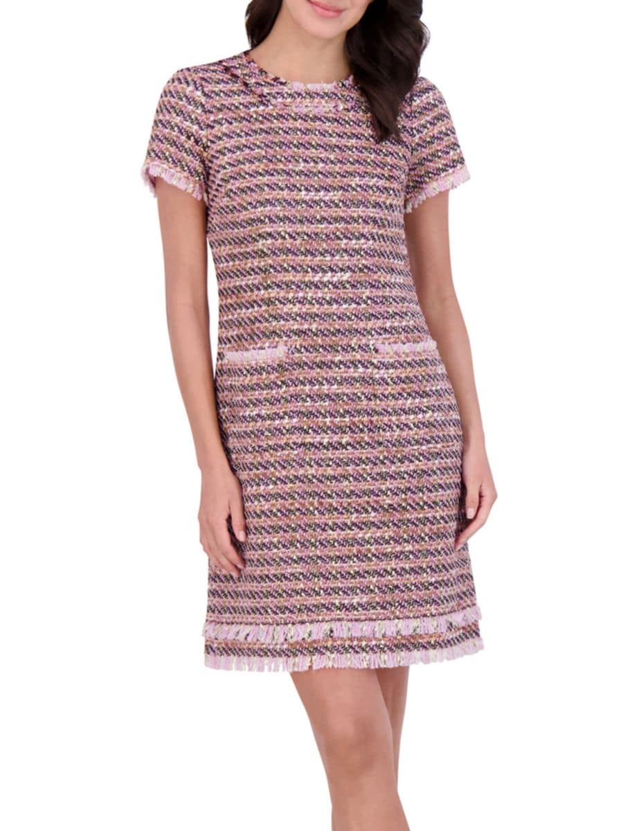 Платье-футляр из букле с бахромой Eliza J, цвет Lavender
Платье-футляр из букле с бахромой Eliza J, цвет Lavender