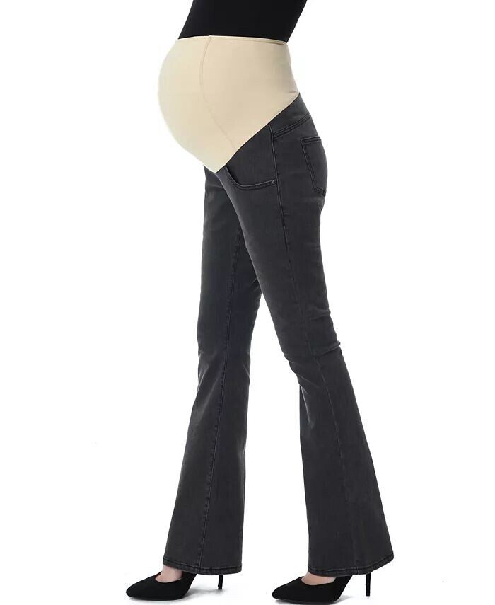 Джинсы-клеш для беременных Dixie Stretch kimi + kai, серый 
Джинсы-клеш для беременных Dixie Stretch kimi + kai, серый