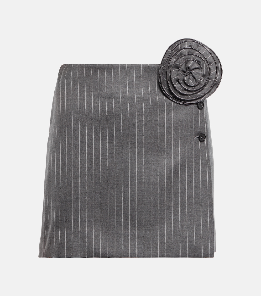 Мини-юбка из шерсти в тонкую полоску Magda Butrym, серый
Мини-юбка из шерсти в тонкую полоску Magda Butrym, серый