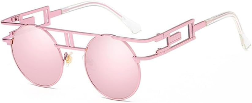 Модные круглые солнцезащитные очки в стиле стимпанк для мужчин и женщин, с металлической оправой, в стиле ретро, винтажные солнцезащитные очки, стильные TYUVIVO, Pink Pink
Модные круглые солнцезащитные очки в стиле стимпанк для мужчин и женщин, с металлической оправой, в стиле ретро, винтажные солнцезащитные очки, стильные TYUVIVO, Pink Pink