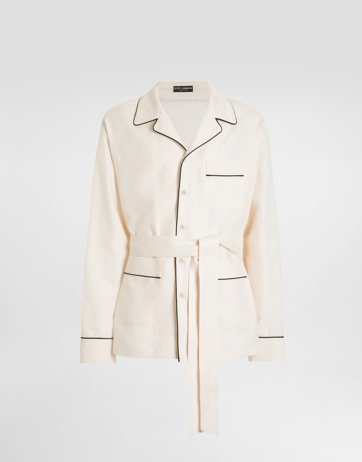 Пижак-пижама из льняной ткани Dolce&Gabbana, белый
Пижак-пижама из льняной ткани Dolce&Gabbana, белый