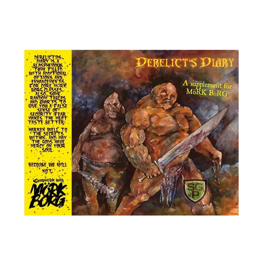 Дневник Derelict — набор предварительно созданных персонажей, Role Playing Games (Skeeter Green Publishing)
Дневник Derelict — набор предварительно созданных персонажей, Role Playing Games (Skeeter Green Publishing)