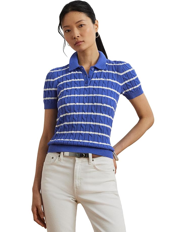 Свитер Lauren Ralph Lauren Striped Cable-knit Cotton Polo Sweater, цвет Blue Lapis/White
Свитер Lauren Ralph Lauren Striped Cable-knit Cotton Polo Sweater, цвет Blue Lapis/White